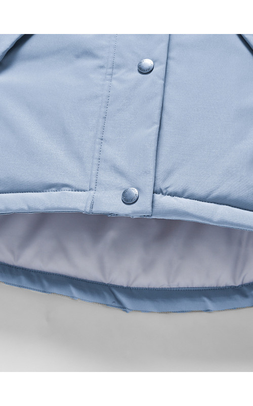 Зимняя детская куртка-парка для девочки. Удлинённый крой.